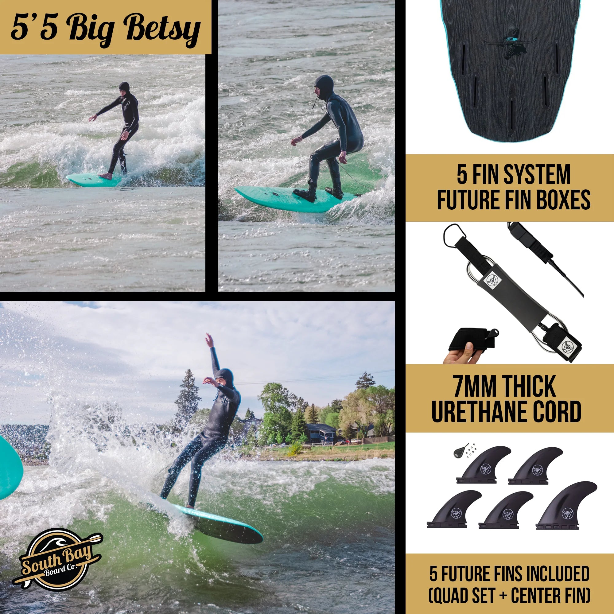 Big Betsy 5'5 Hybrid Surfboard